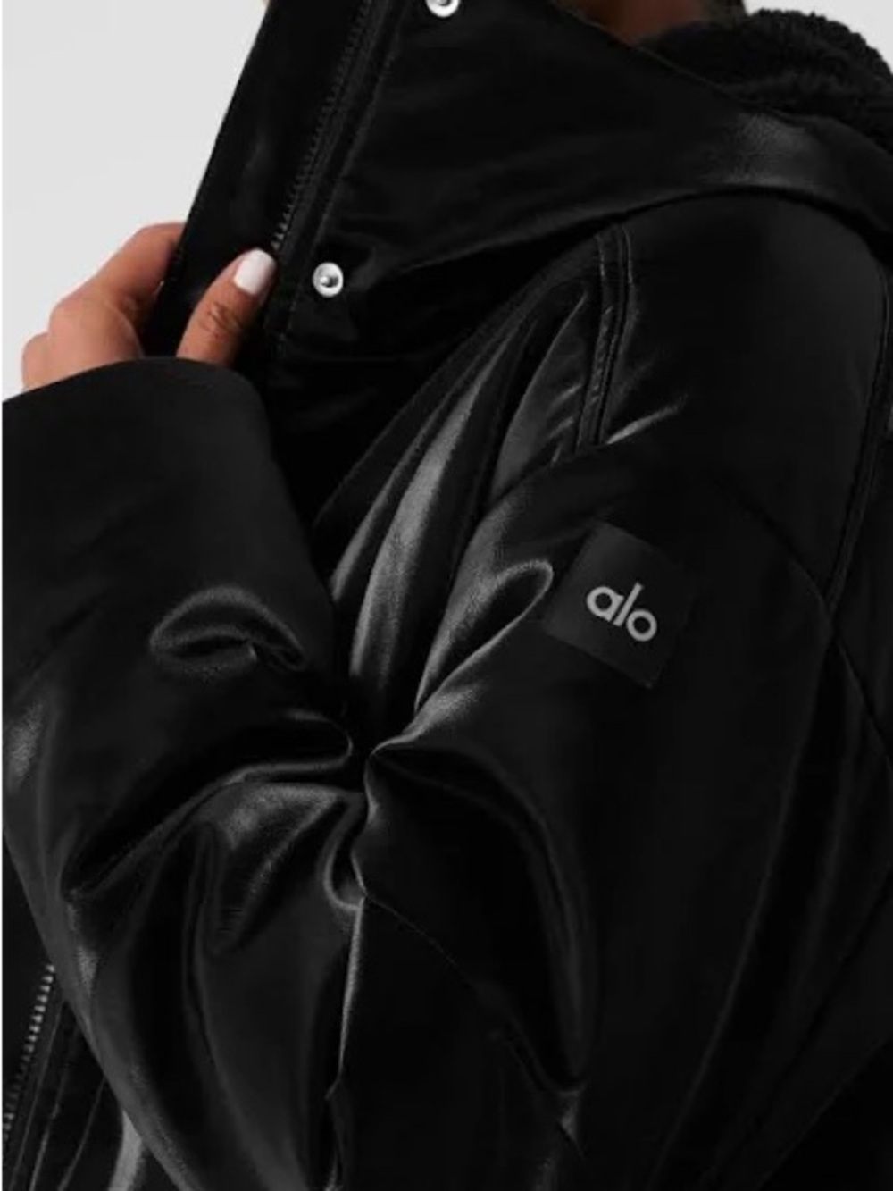 Alo Yoga Orion Cropped Puffer Jacket - Size Small - Picture 11 of 16